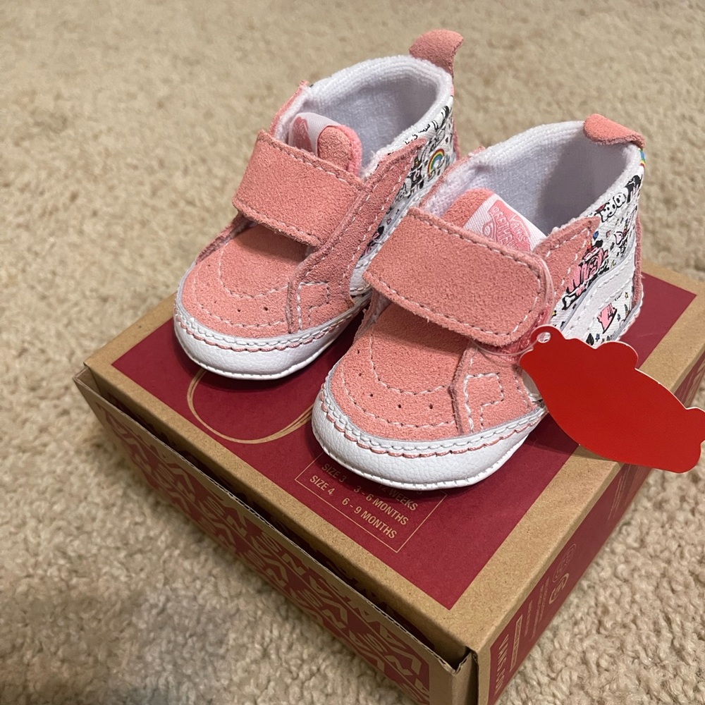 Sk8 Hi Crib Infant Vans PINK Size 1